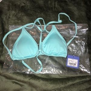 Baby blue bikini top
